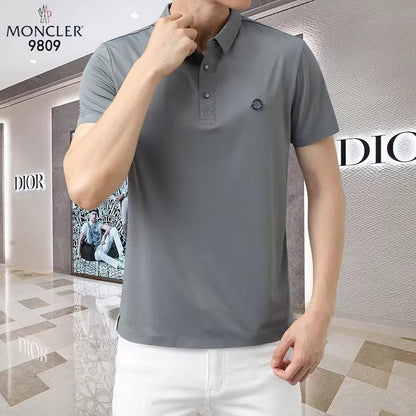 MONCLER || Stretch-Cotton Slim-Fit Polo T-Shirt With Logo Patch - FASHION MYST 