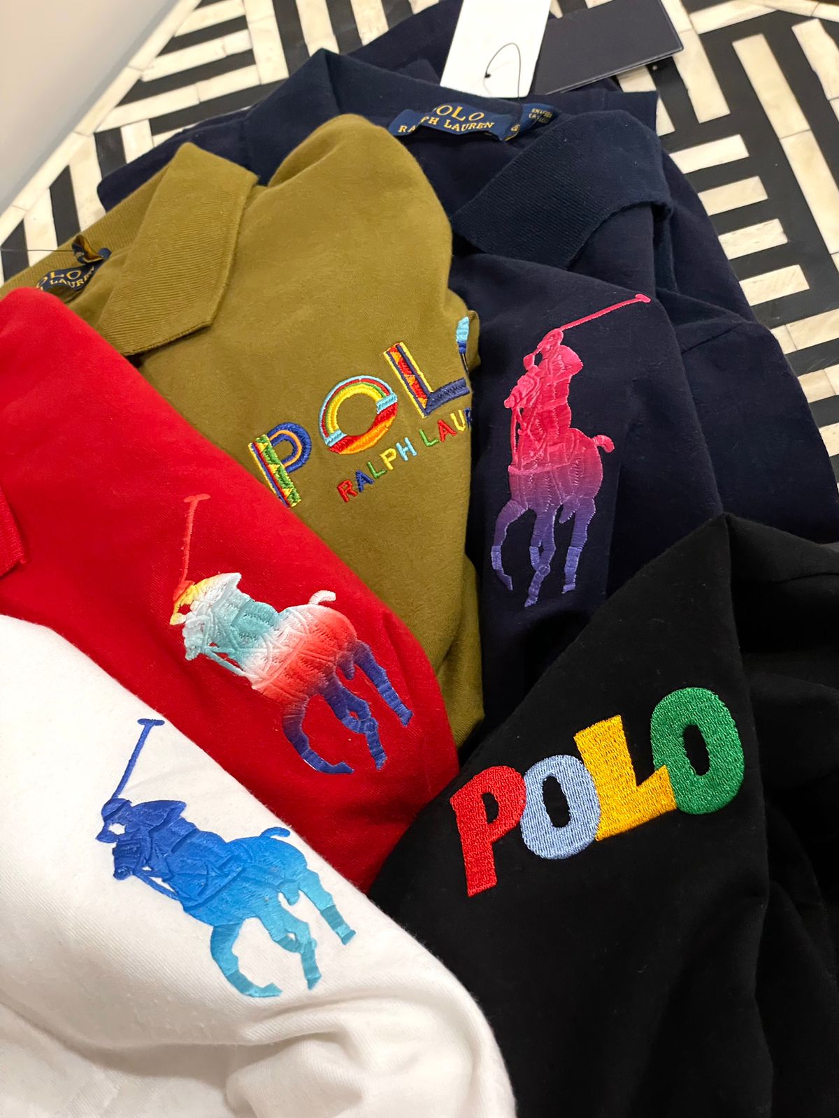 POLO RALPH LAUREN || Men Custom Slim Fit Big Pony Mesh Polo T-Shirt - FASHION MYST 