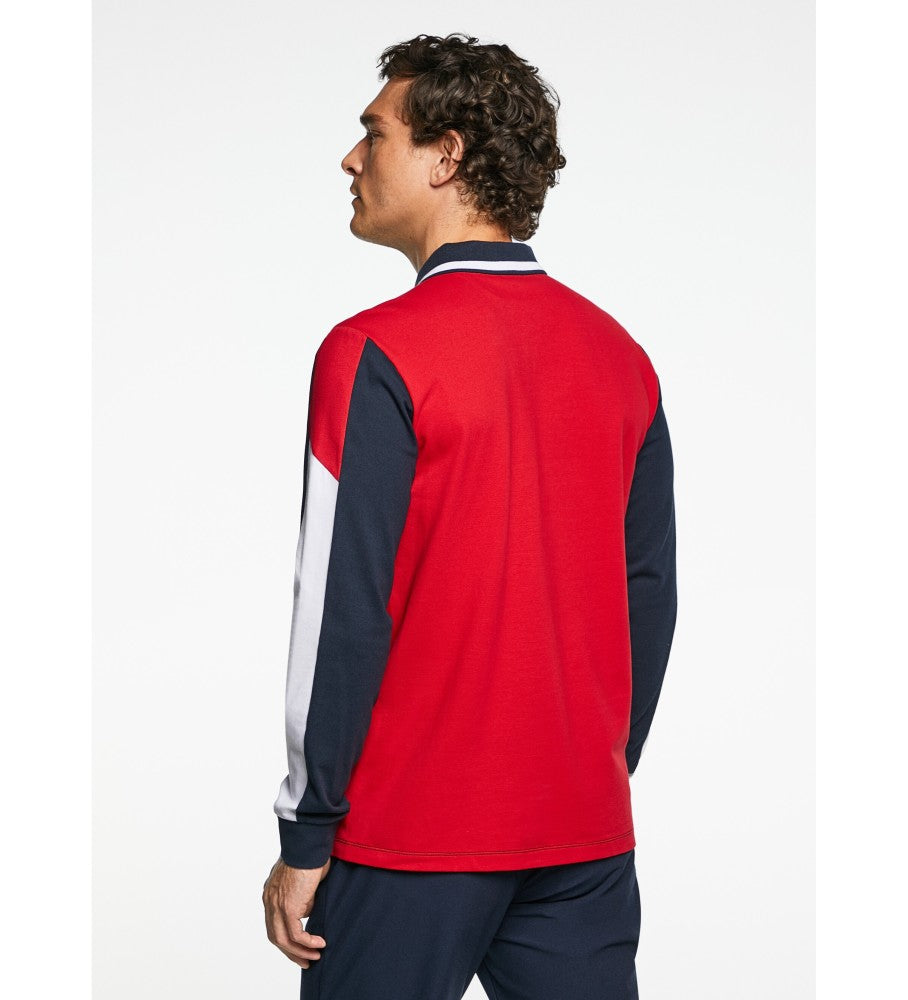 HACKETT || Premium Polo Amr Multi Long Sleeved T-Shirt - FASHION MYST 