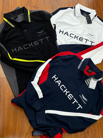 HACKETT || Premium Polo Amr Multi Long Sleeved T-Shirt - FASHION MYST 