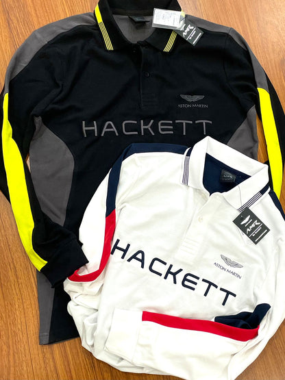 HACKETT || Premium Polo Amr Multi Long Sleeved T-Shirt - FASHION MYST 