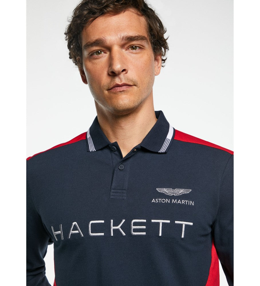 HACKETT || Premium Polo Amr Multi Long Sleeved T-Shirt - FASHION MYST 