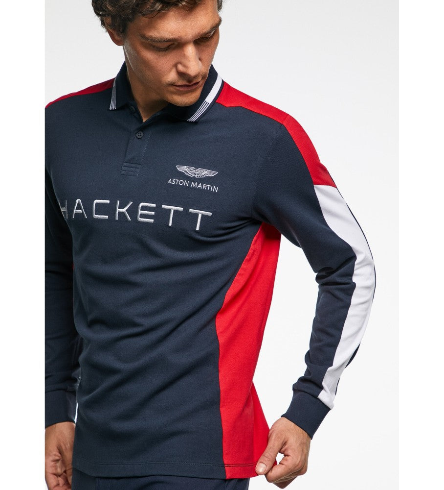 HACKETT || Premium Polo Amr Multi Long Sleeved T-Shirt - FASHION MYST 