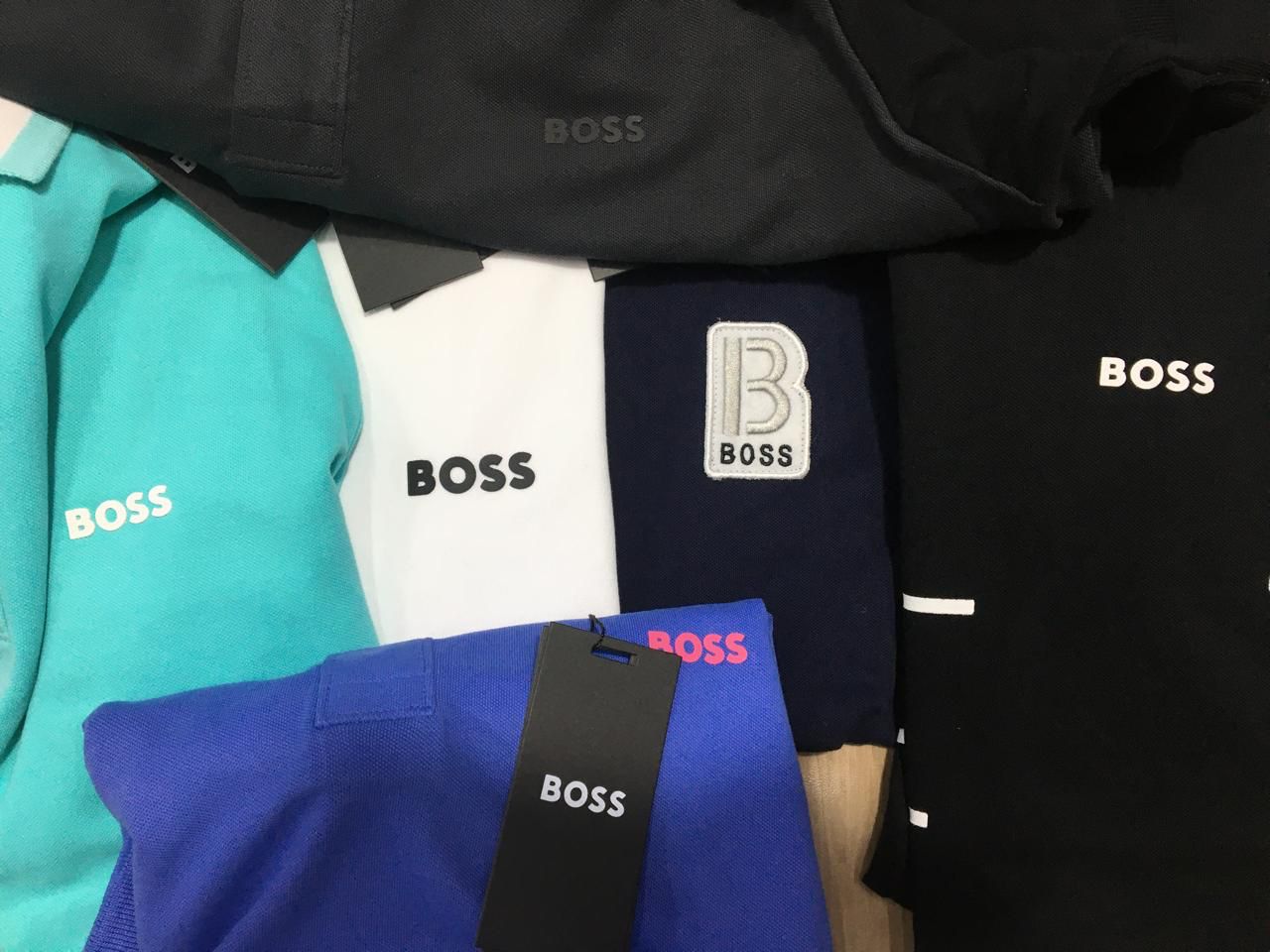 HUGO BOSS || Logo-Print Cotton Polo T-Shirt - FASHION MYST 