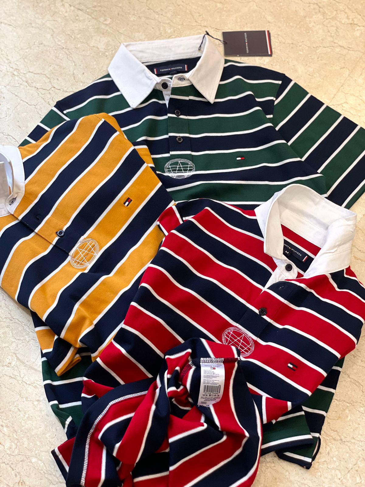 TOMMY HILFIGER || Rugby Knit Stripers T-Shirt For Men - FASHION MYST 