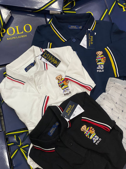 POLO RALPH LAUREN || Teddy Logo Jacquard Tipped Polos T-Shirt - FASHION MYST 