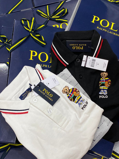 POLO RALPH LAUREN || Teddy Logo Jacquard Tipped Polos T-Shirt - FASHION MYST 