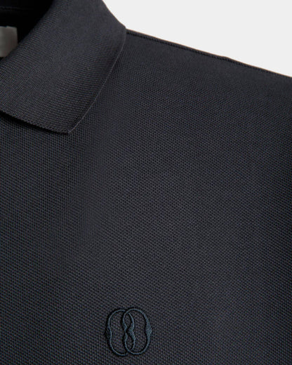 BALLY || Short Sleeve Polo In Midnight Cotton - FASHION MYST 