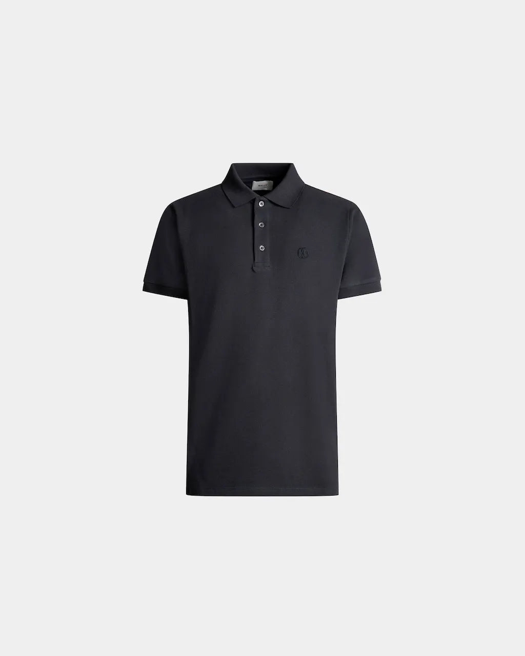 BALLY || Short Sleeve Polo In Midnight Cotton - FASHION MYST 