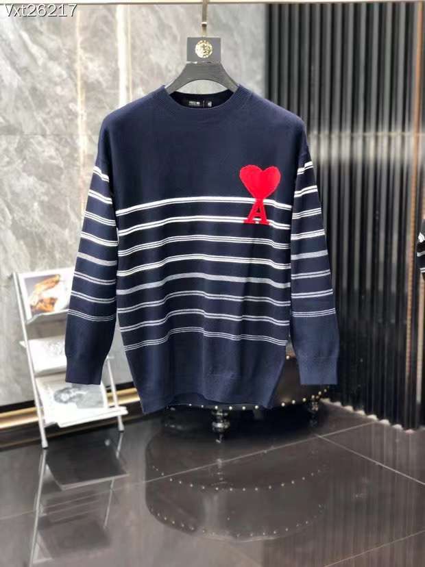 Loose A-line Small Red Heart Couple Casual Knitted Sheep Sweater - FASHION MYST 