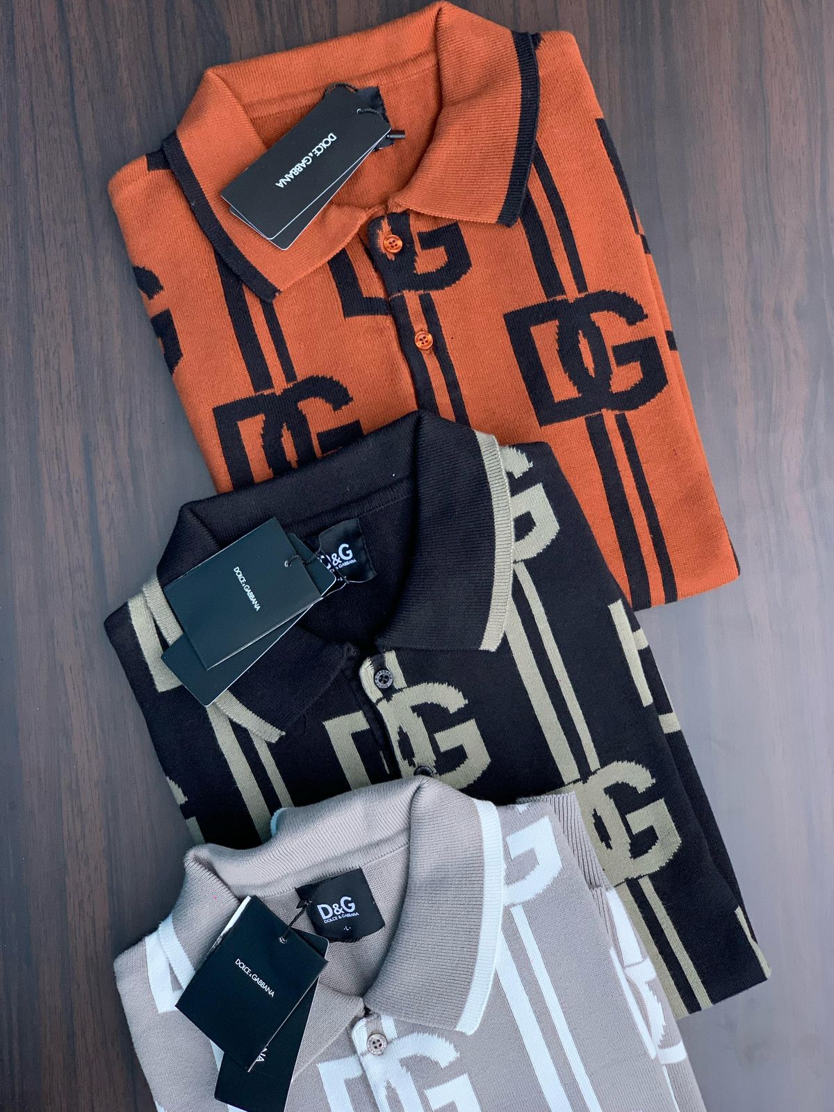 LUXURY MONOGRAM SILK POLO KNITTED PULLOVER - FASHION MYST 