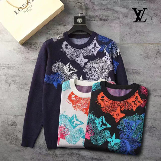 Mens Womens Colorful Printed Cardigan Designer Sweater - FASHION MYST 