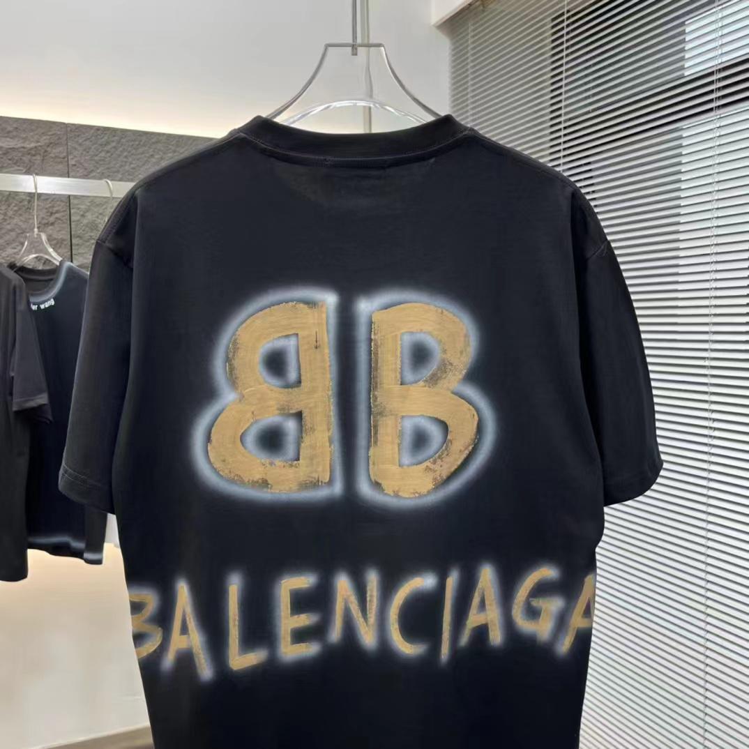 BALENCIAGA || Black Oversized Street T-Shirts for Men - FASHION MYST 