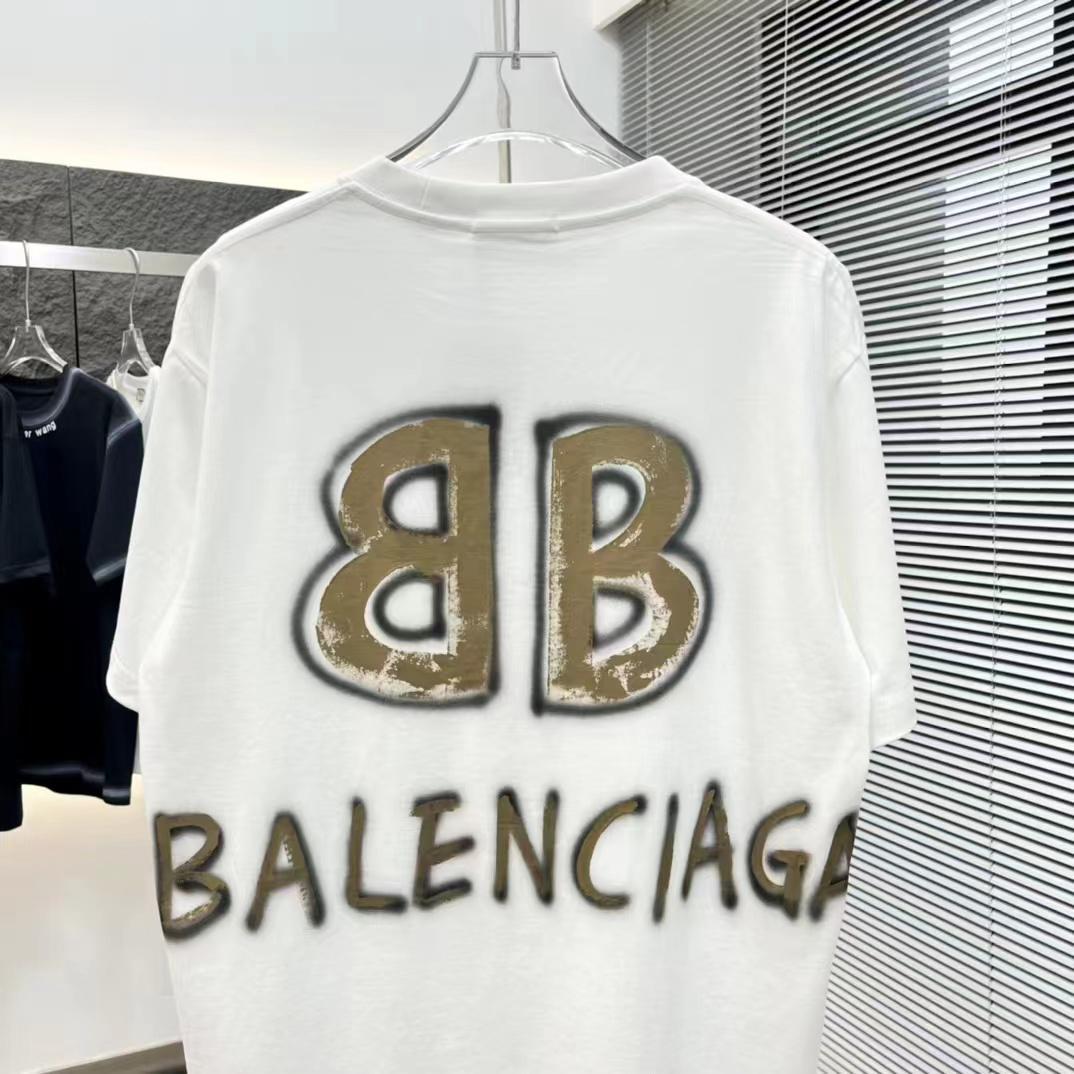 BALENCIAGA || White Oversized Street T-Shirts for Men – FASHION MYST
