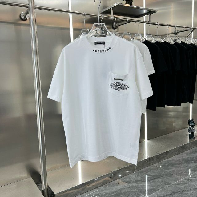 Chrome Hearts ホワイト Tシャツ クロムハーツTシャツCHクロスホワイト