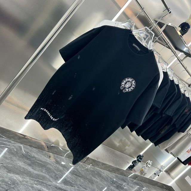 Chrome Hearts || Oversized Gradient T-Shirt Black - FASHION MYST 