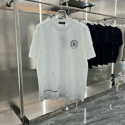 Chrome Hearts || Oversized Gradient T-Shirt White - FASHION MYST 