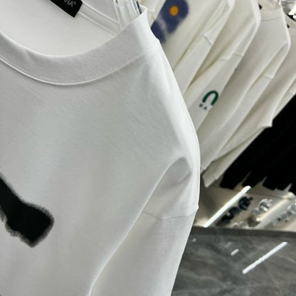 Dolce & Gabbana || Giant Logo Graffiti White T-Shirt - FASHION MYST 