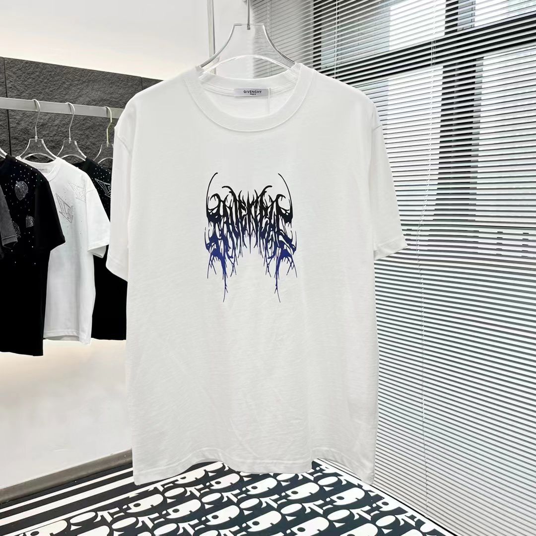 GIVENCHY || White T-Shirt Con Destroy Lonely Logo Limited Edition - FASHION MYST 