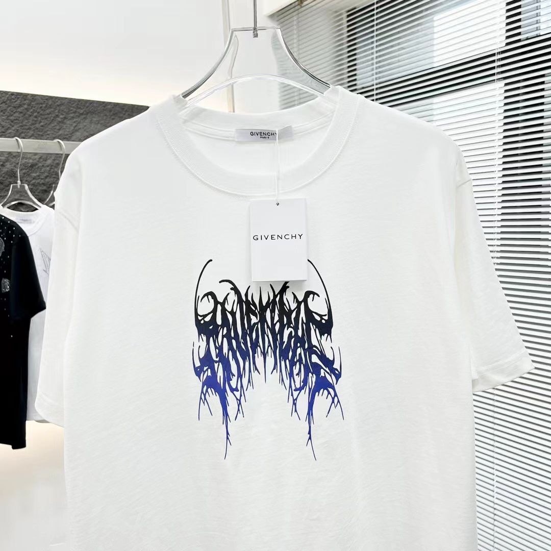 GIVENCHY || White T-Shirt Con Destroy Lonely Logo Limited Edition - FASHION MYST 