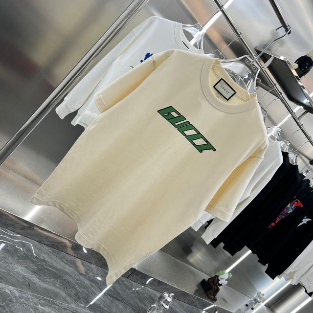 GUCCI || BASIC LOGO PRINT OVERSIZE T-SHIRT - FASHION MYST 