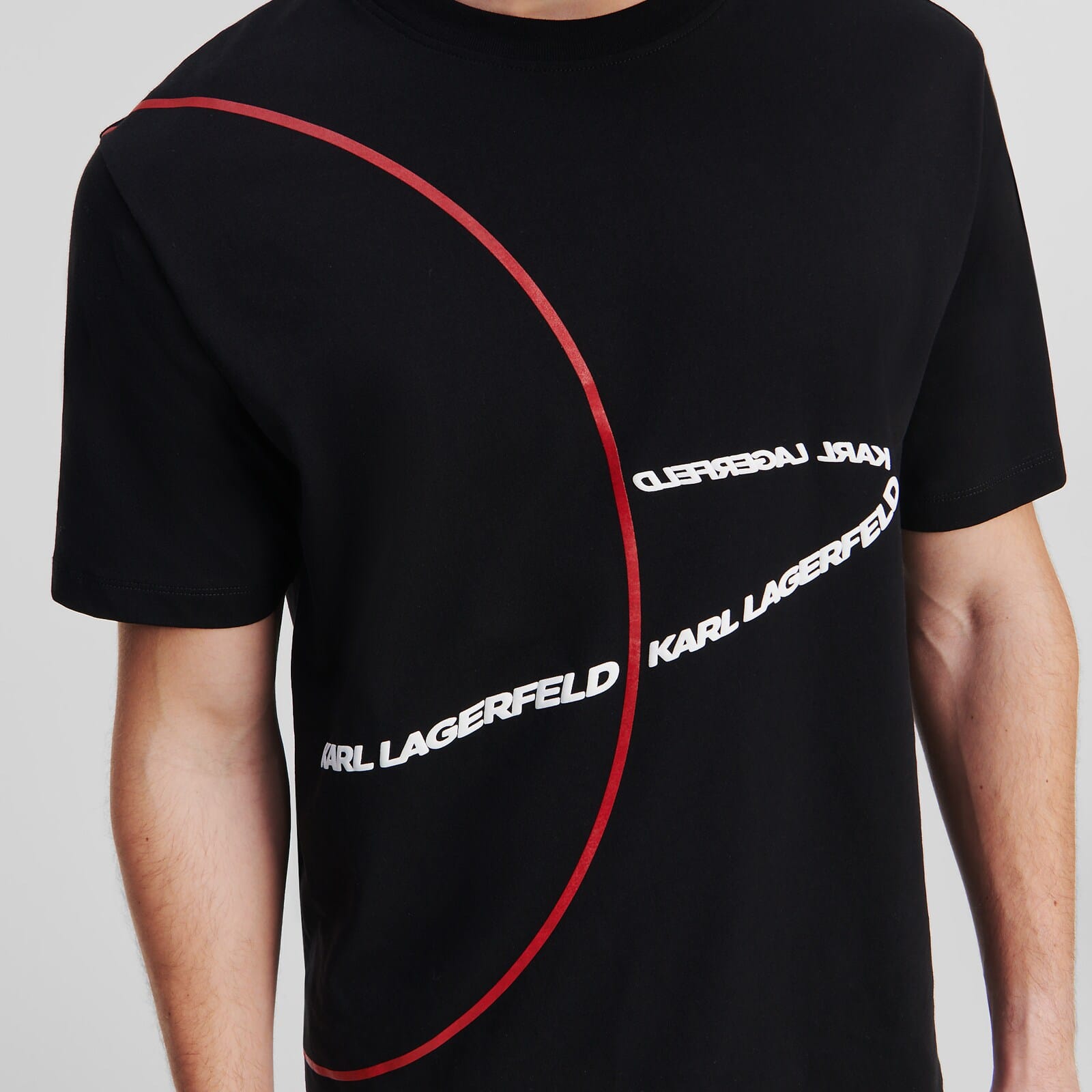 Karl Lagerfeld || Men Black Mars T-shirt - FASHION MYST 