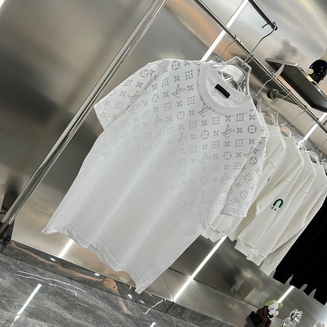 Louis Vuitton - Gradient Cotton White T-Shirt - FASHION MYST 
