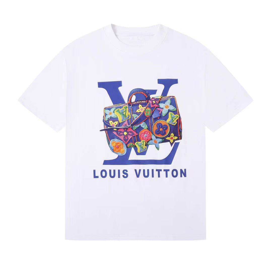 LOUIS VUITTON || Short-Sleeved Crew Neck T-Shirt For Men - FASHION MYST 