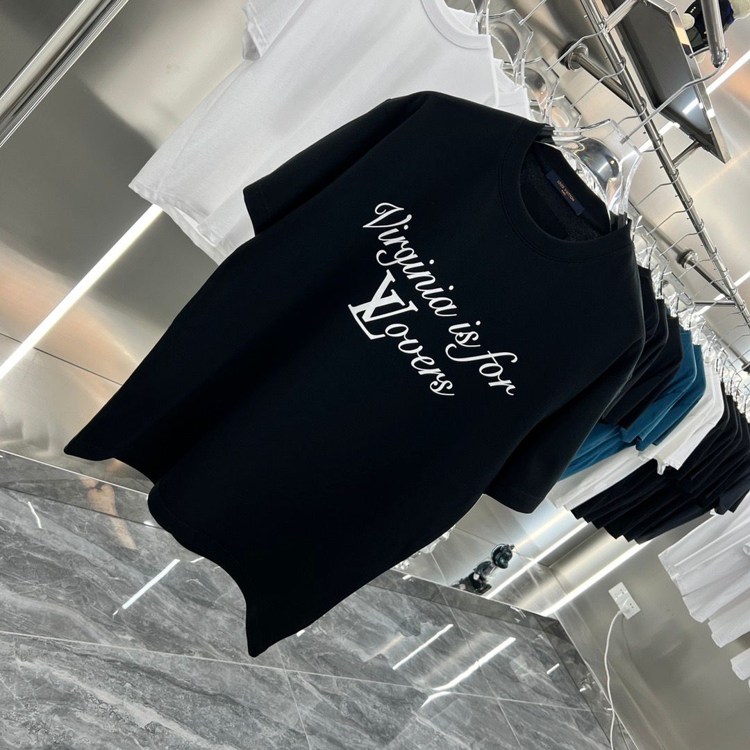 Louis Vuitton X Pharrell’s Something in the Water VA Is For Lovers Printed T-Shirt BLACK/WHITE - FASHION MYST 