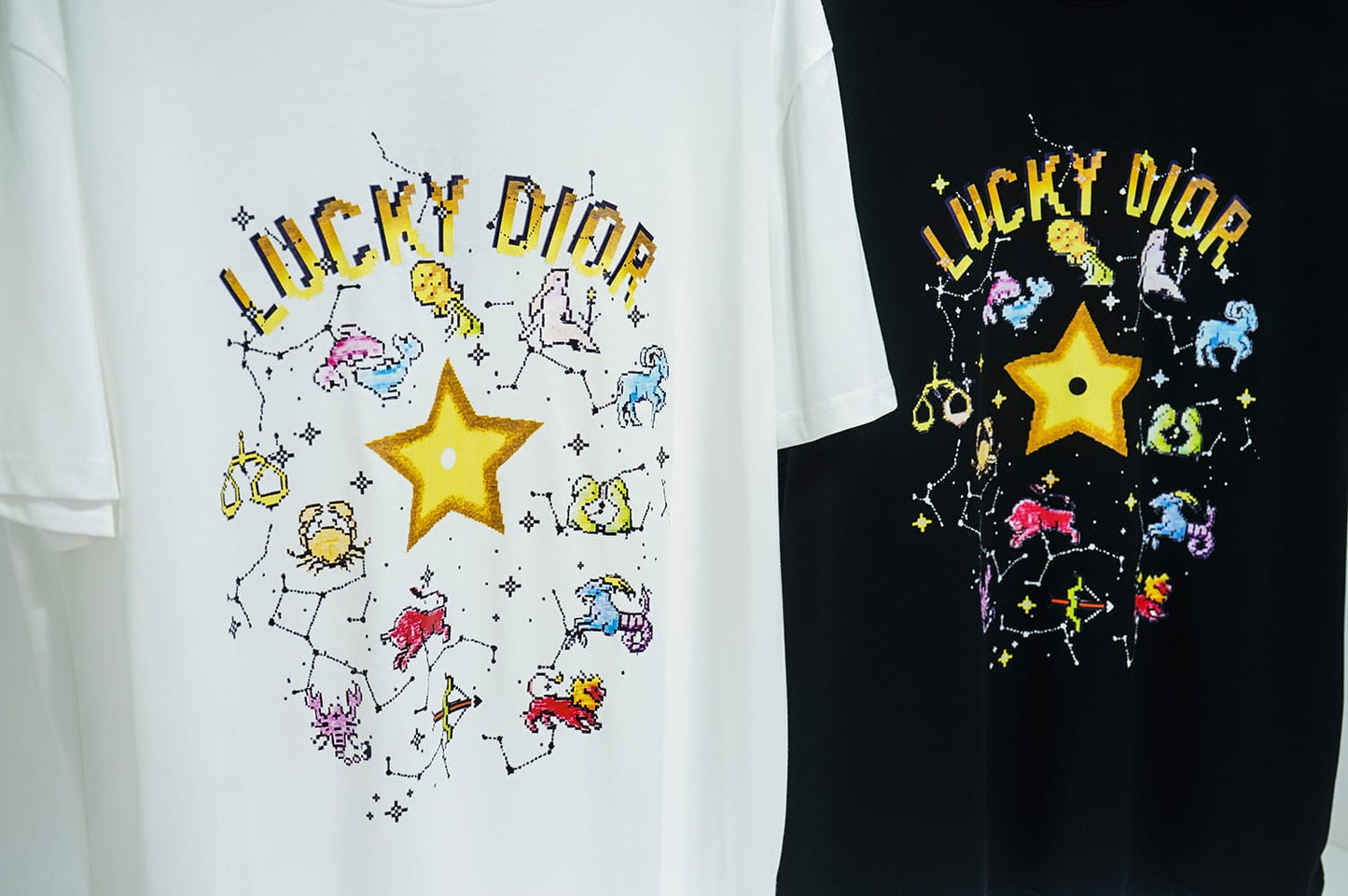 LUCKY DIOR || Zodiac Pixel Premium T-Shirt - FASHION MYST 