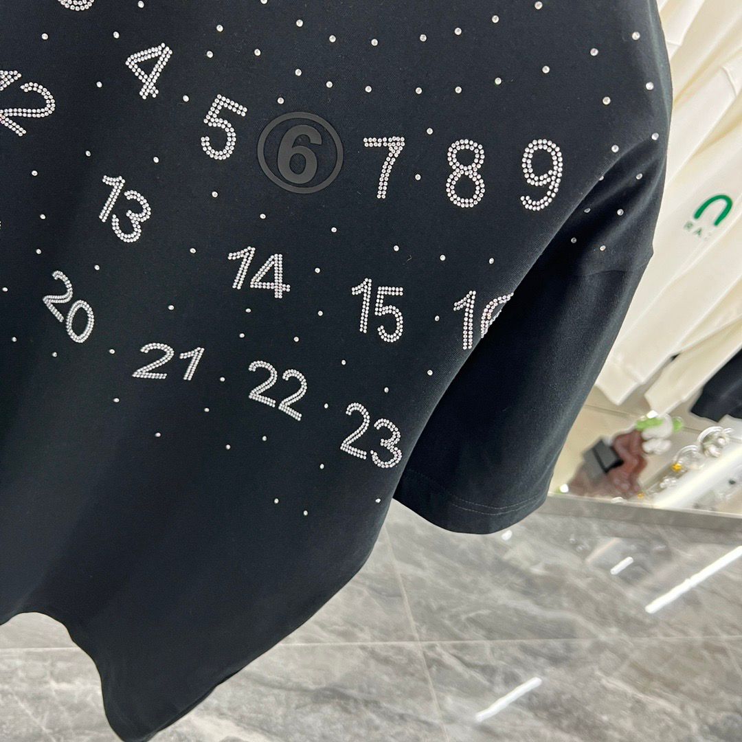 MAISON MARGIELA || Numeric Designer Pattern Drop Shoulder Tees For Men - FASHION MYST 