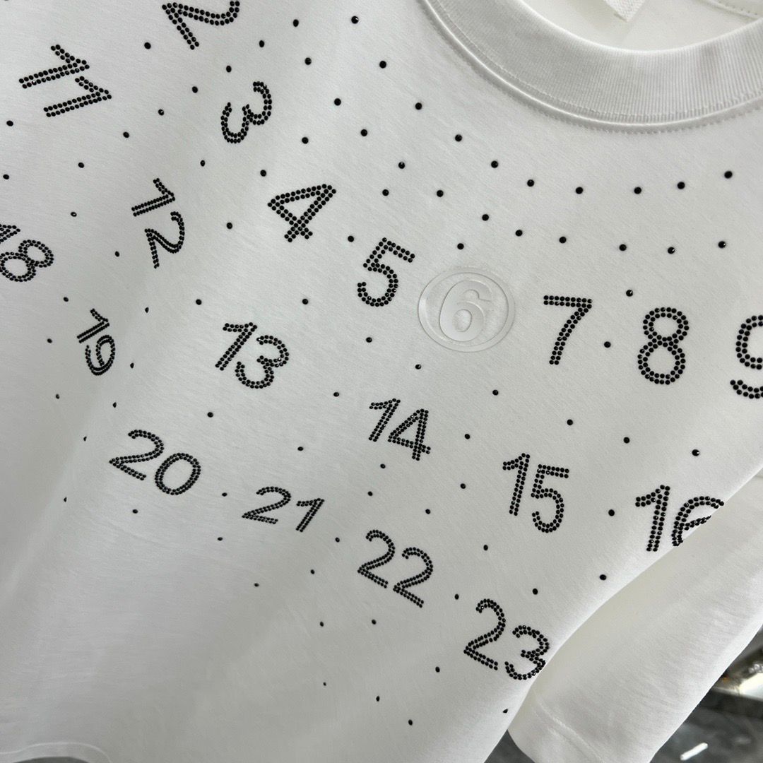 MAISON MARGIELA || Numeric Designer Pattern Drop Shoulder Tees For Men - FASHION MYST 