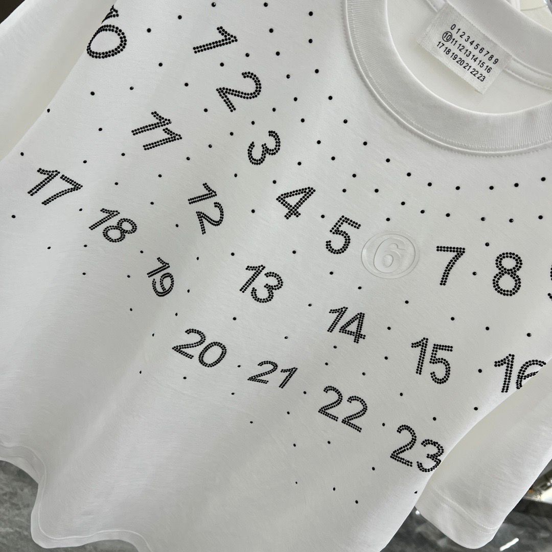 MAISON MARGIELA || Numeric Designer Pattern Drop Shoulder Tees For Men - FASHION MYST 