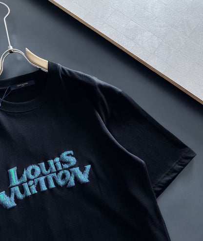 LOUIS VUITTON || Premium Printed Drop Down T-Shirt / White - FASHION MYST 