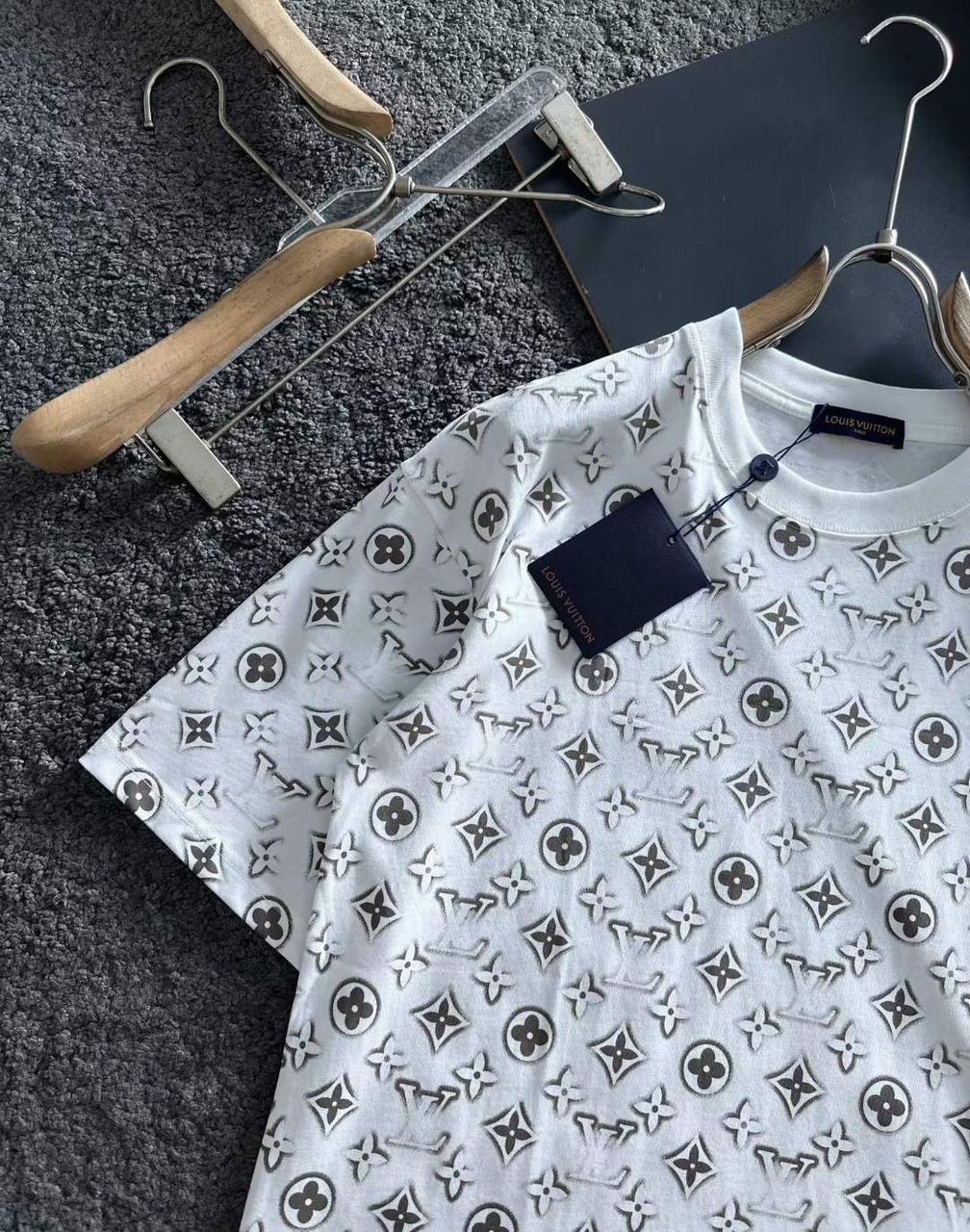 LOUIS VUITTON || LV Monogram Printed Drop Shoulder T-Shirt - FASHION MYST 