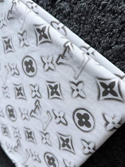 LOUIS VUITTON || LV Monogram Printed Drop Shoulder T-Shirt - FASHION MYST 