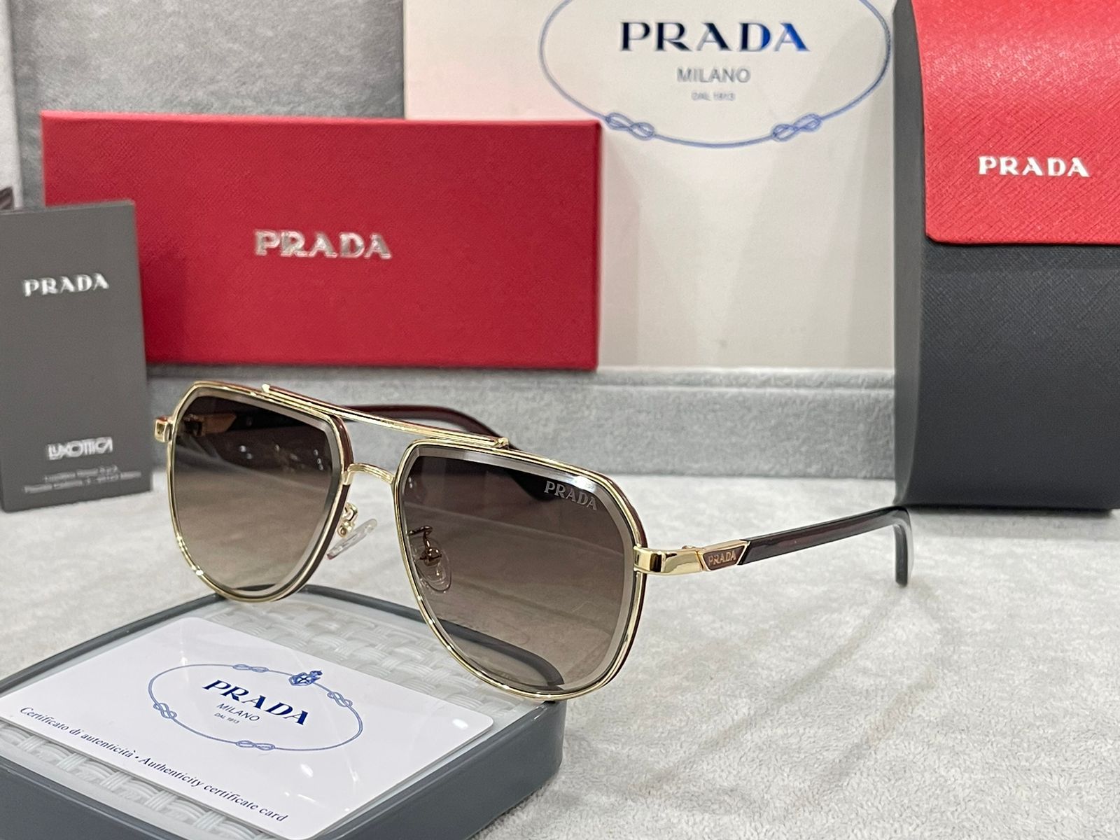 PRADA || Premium Luxury Aviators 202 - FASHION MYST 