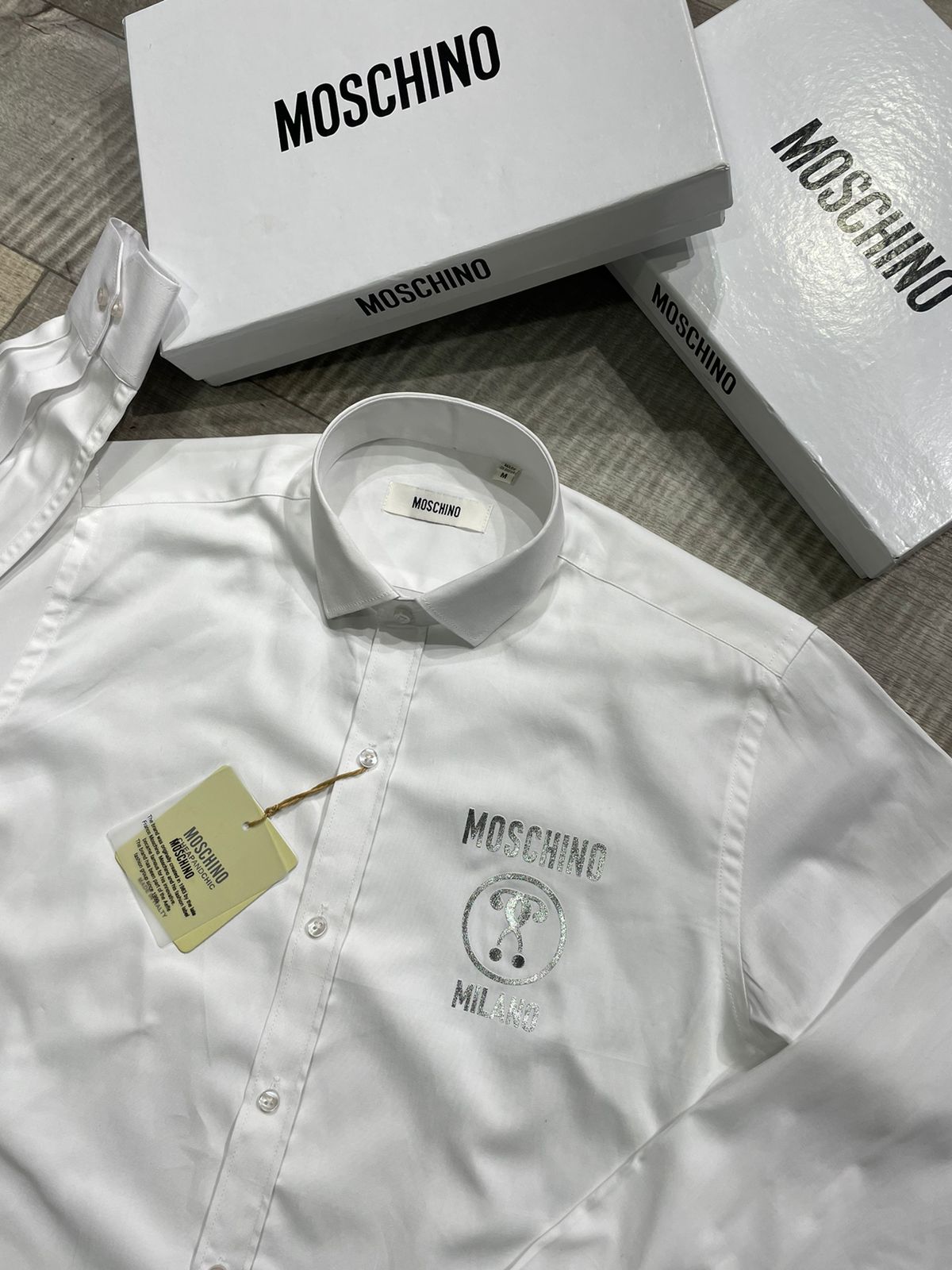 MOSCHINO || Luxury Double Smiley Shirt - FASHION MYST 