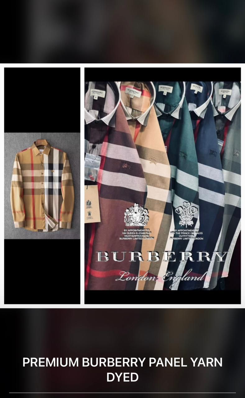 BURBERRY || Fred Button-Down Cotton Checkered Shirt - FASHION MYST 