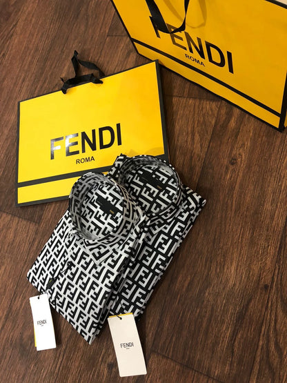 FENDI || Zucca FF Logo Monogram Silk Shirt - FASHION MYST 