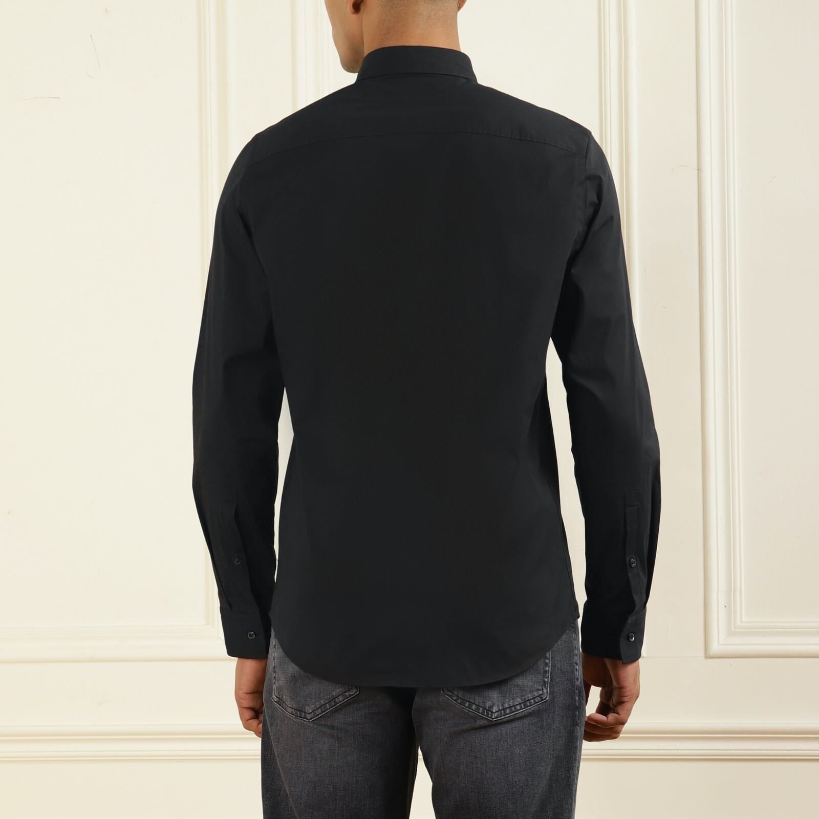 HUGO BOSS || Men Solid Chest Outline Box Branding Shirt - FASHION MYST 