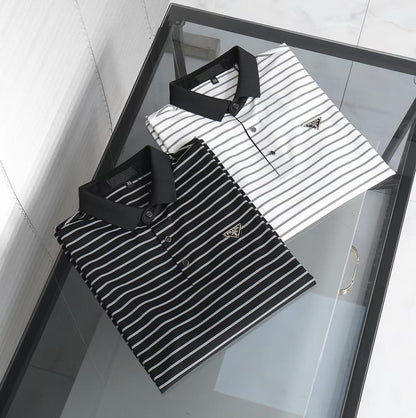 Latest Striped Pattern T-Shirt For Men - FASHION MYST 