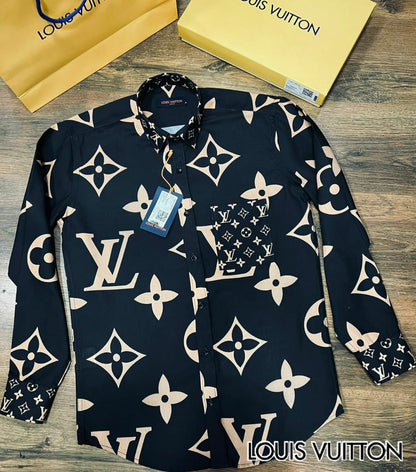 Latest Symbol Pattern Printed Full Sleeve Shirts - FASHION MYST 