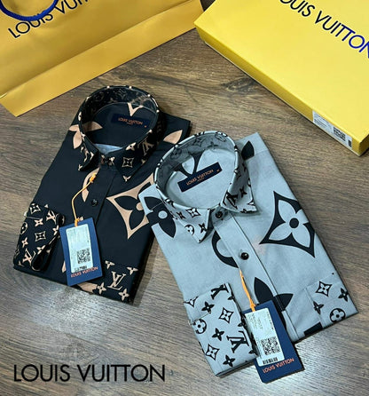 Latest Symbol Pattern Printed Full Sleeve Shirts - FASHION MYST 