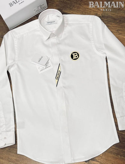 LUXURIOUS PATCHED LOGO SHIRT FOR MEN - FASHION MYST 