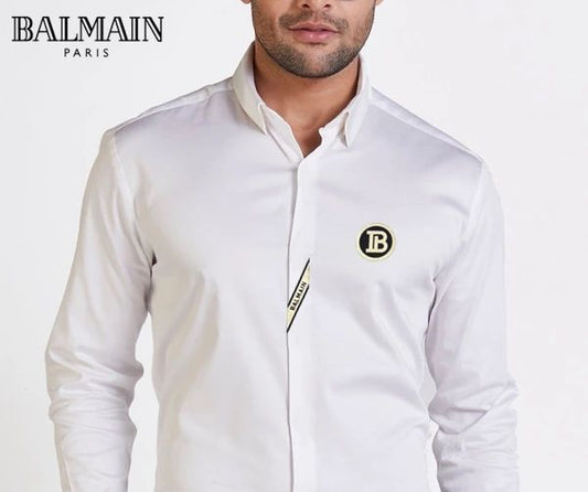 LUXURIOUS PATCHED LOGO SHIRT FOR MEN - FASHION MYST 