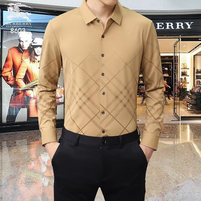 Luxury Fully Strechable Long Sleeves Shirt - FASHION MYST 