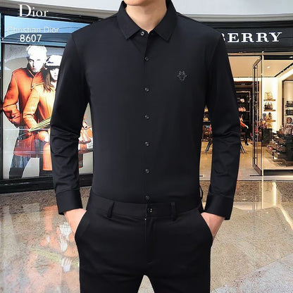 Luxury Fully Strechable Long Sleeves Shirt - FASHION MYST 