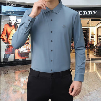 Luxury Fully Strechable Long Sleeves Shirt - FASHION MYST 