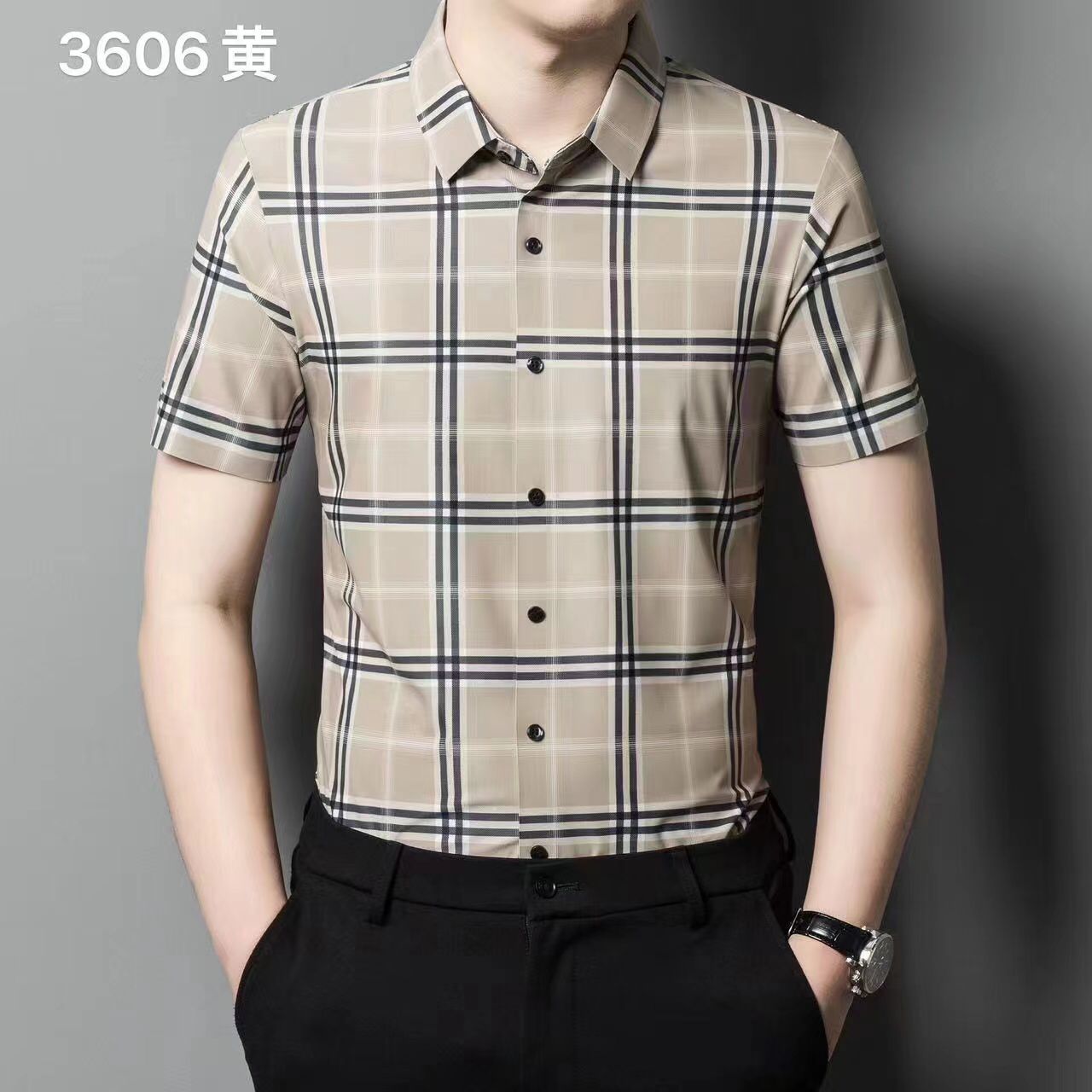 Luxury Fully Strechable Short Sleeves Shirt - FASHION MYST 